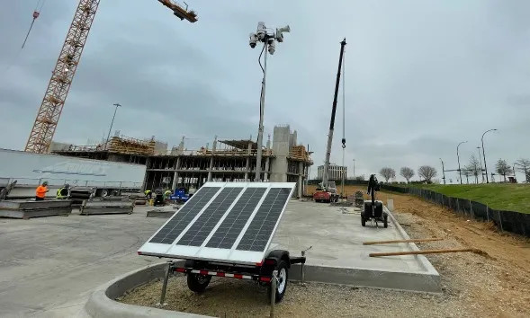 Mobile Surveillance Trailer Protects Job Site TN