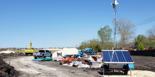 Construction Site Security - WCCTV Solar Trailer - Equipment Theft