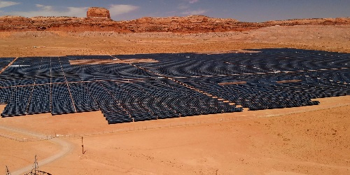 Solar Panels in Desert