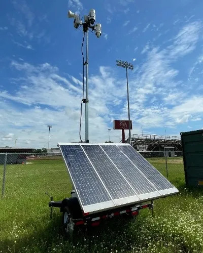 Surveillance Trailer at College - Thumb