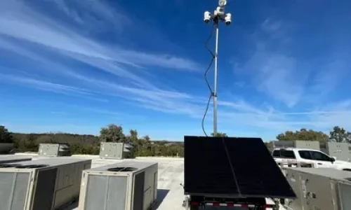 Blog Wide Surveillance Trailer at a new Utility site