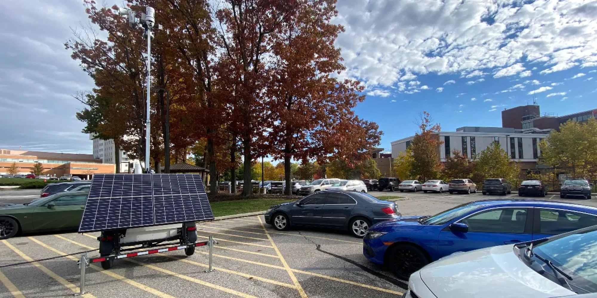 Surveillance Trailer at Campus Parking Lot