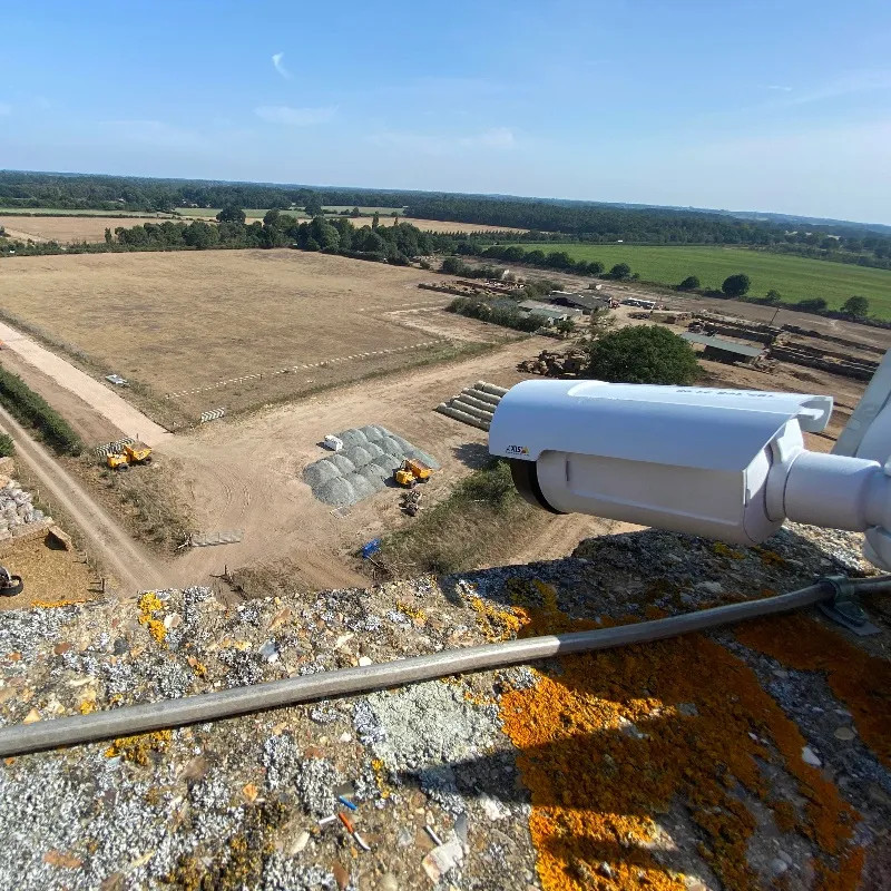 Time Lapse Video Camera at Jobsite