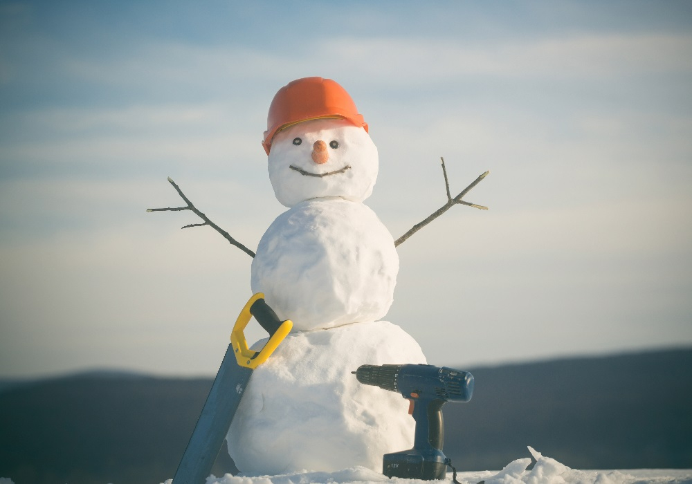 Construction Snowman