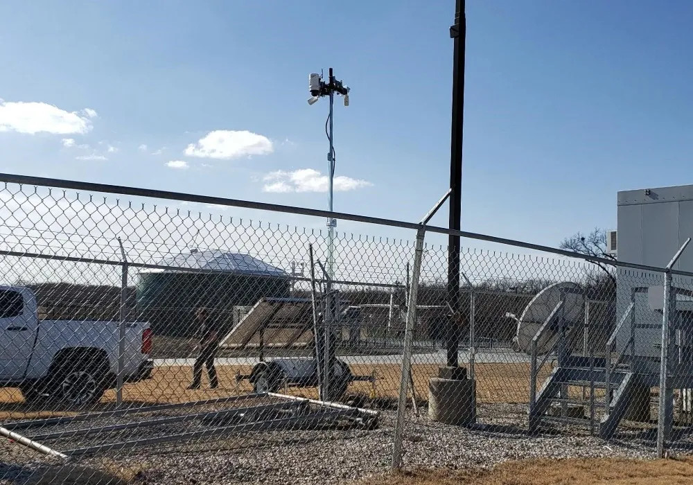 Surveillance Trailer at Infrastructure Site - Header