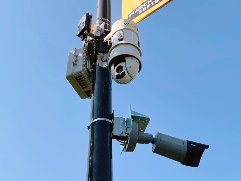 WCCTV Pole Camera With LPR Unit